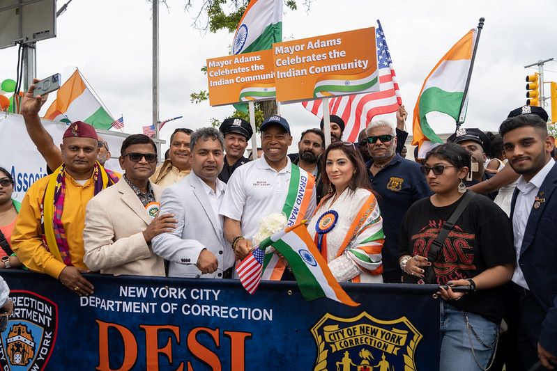 Mayor Eric Adams at India Day Parade