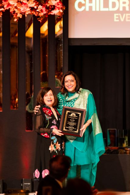 CHI Gala - Mira Nair receives Special Impact Award from CHI co-founder Lavina Melwani