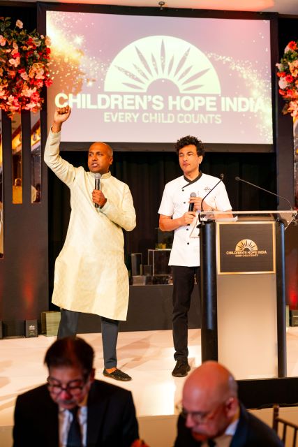 Gala - Celebrity chef and humanitarian Vikas Khanna with tech wiz and emcee Sree Sreenivasan