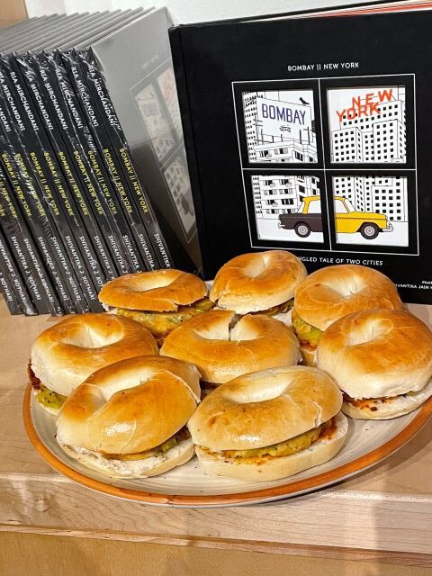 Vada Bagels were served at launch of Bombay-New York - A Tangled Tale of Two Cities