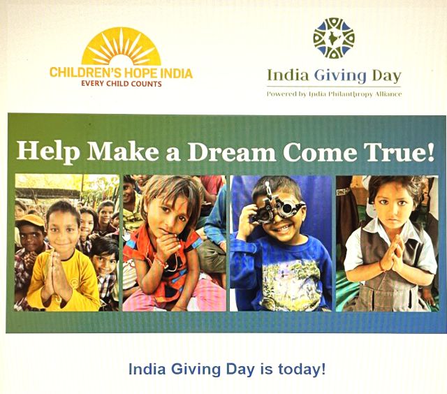 India Giving Day 2025 and Children's Hope India